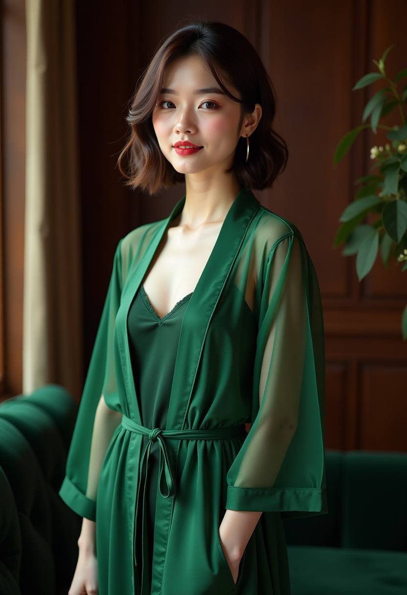 母子在校门口谈模拟考
